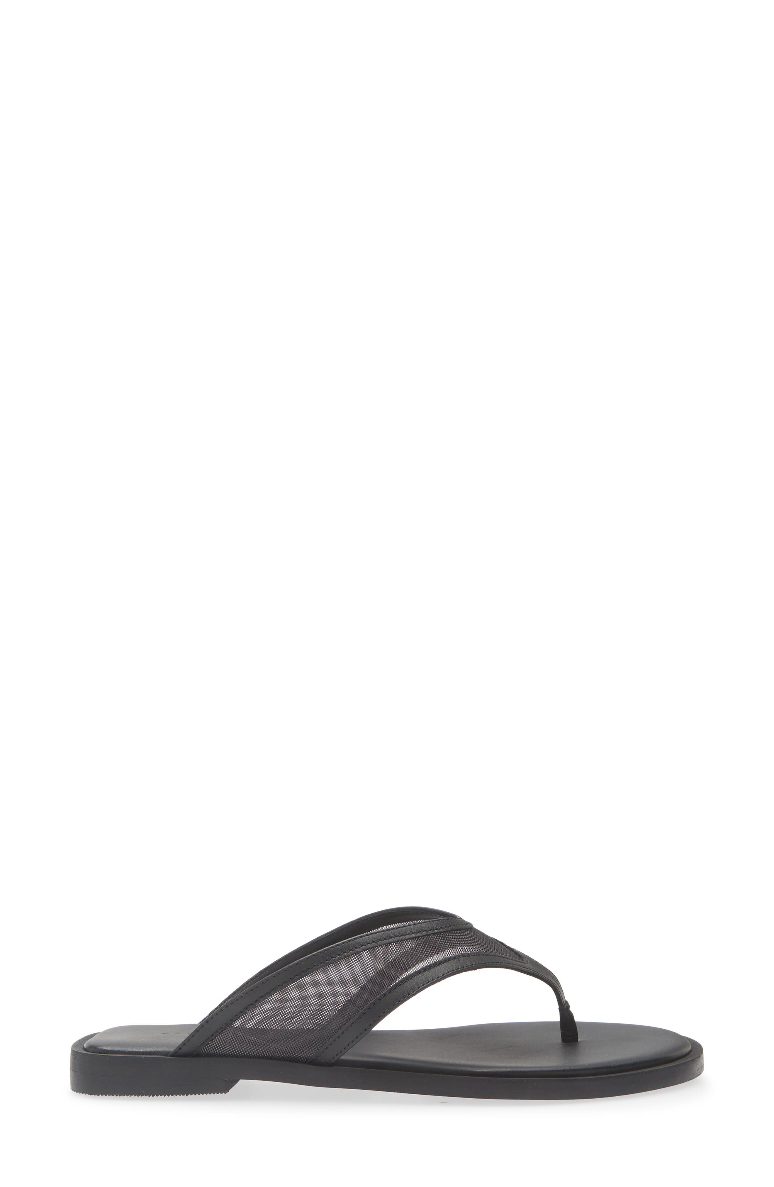 Freda Salvador Mesh Flip Flop, Alternate, color, Black Mesh
