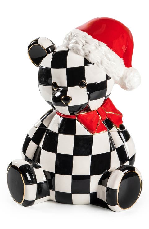 Courtly Santa Bear Cookie Jar