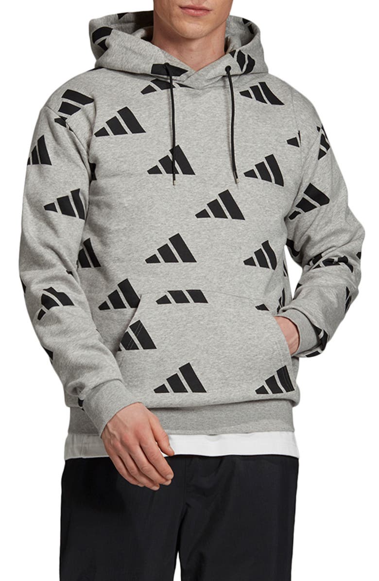 adidas Athletics Pack Allover Print Hoodie, Main, color, 