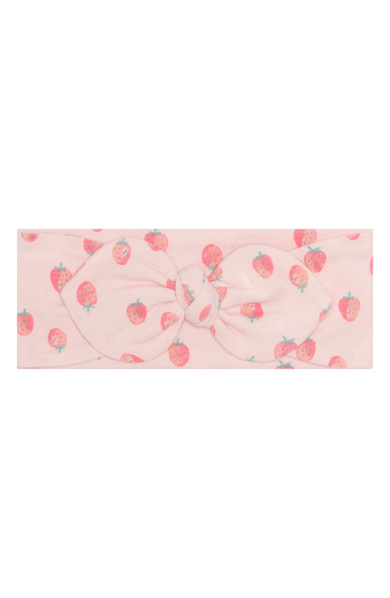 PL Baby by Petit Lem Strawberry Tutu Bodysuit, Leggings, Socks & Headband Set, Alternate, color, Strawberries