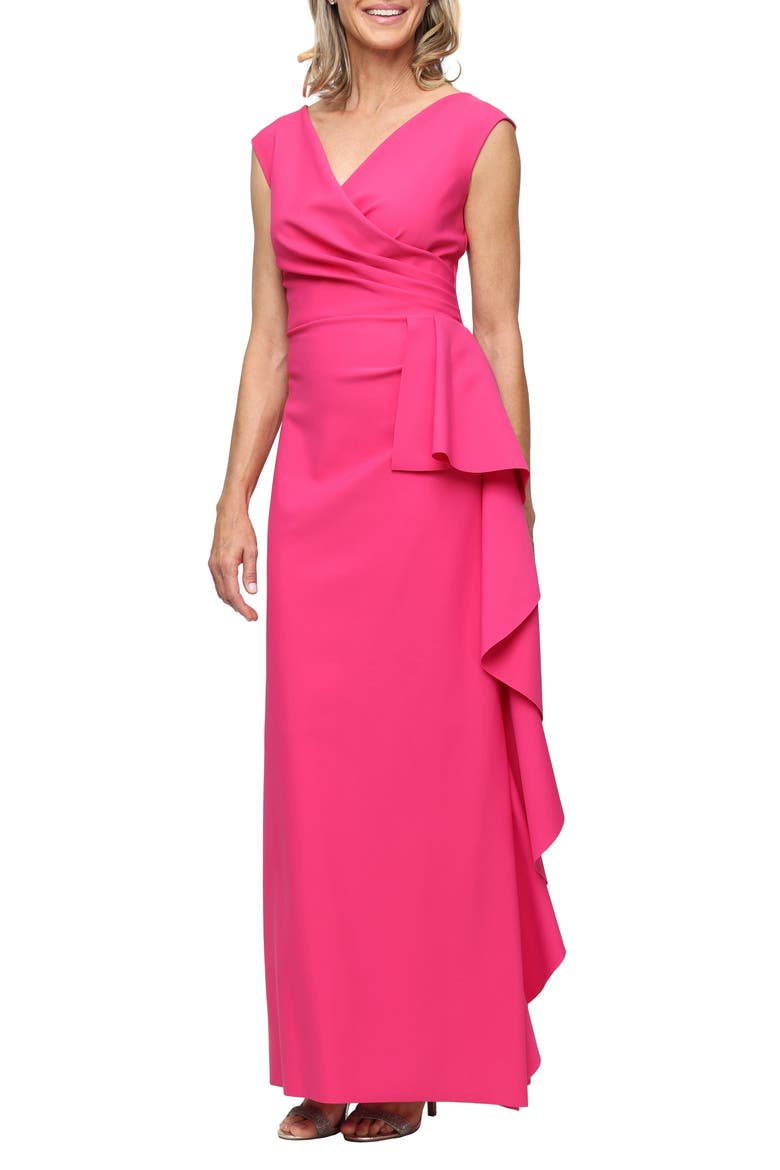 Contour Collection Sleeveless Smoothfit Gown, Main, color, GERANIUM