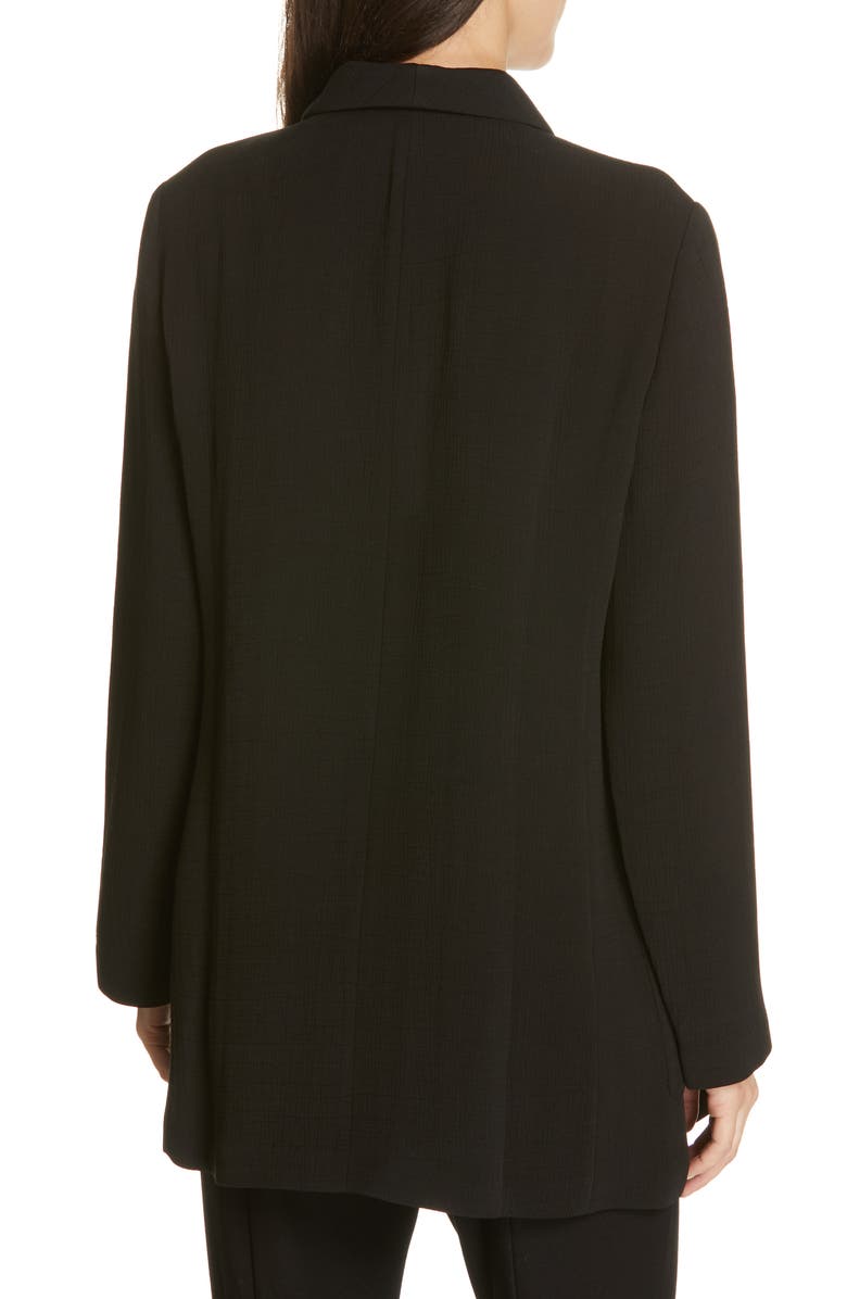 Eileen Fisher Double Breasted Blazer, Alternate, color, Black
