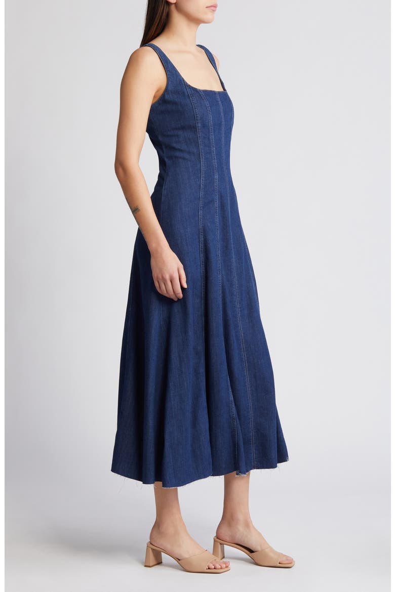Amory Denim Dress, Alternate, color, CASPIAN