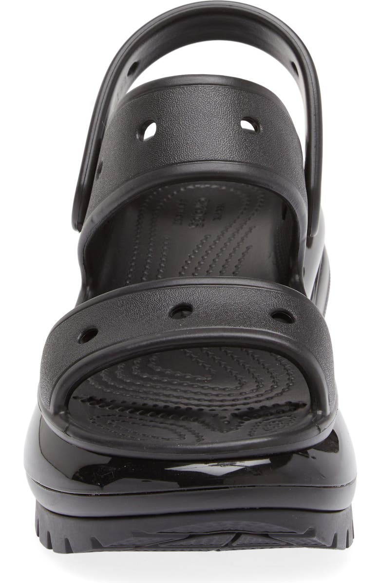CROCS Classic Mega Crush Water Resistant Platform Sandal, Alternate, color,