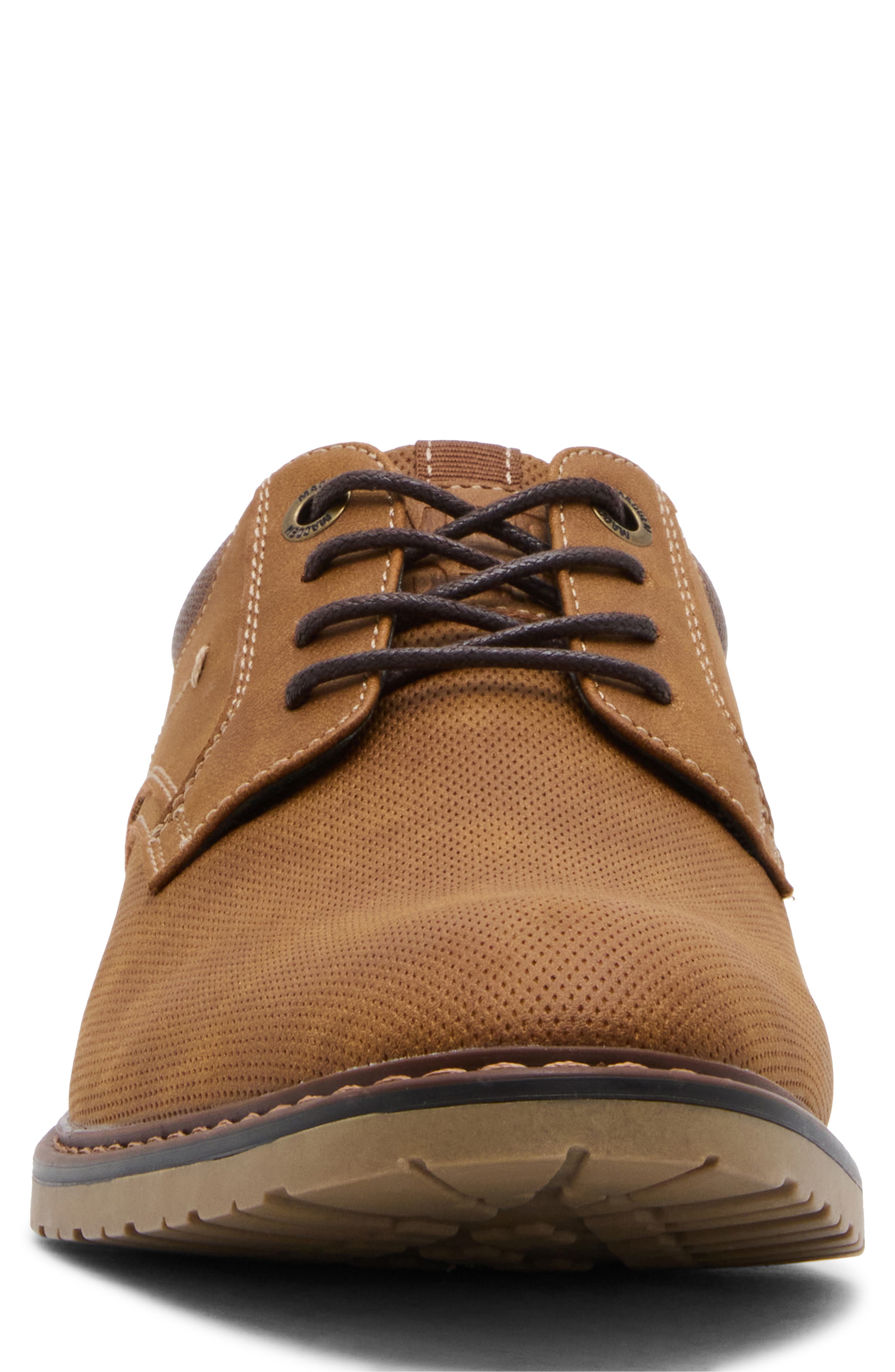 Mraskall Plain Toe Derby, Alternate, color, COGNAC NUBUCK PU