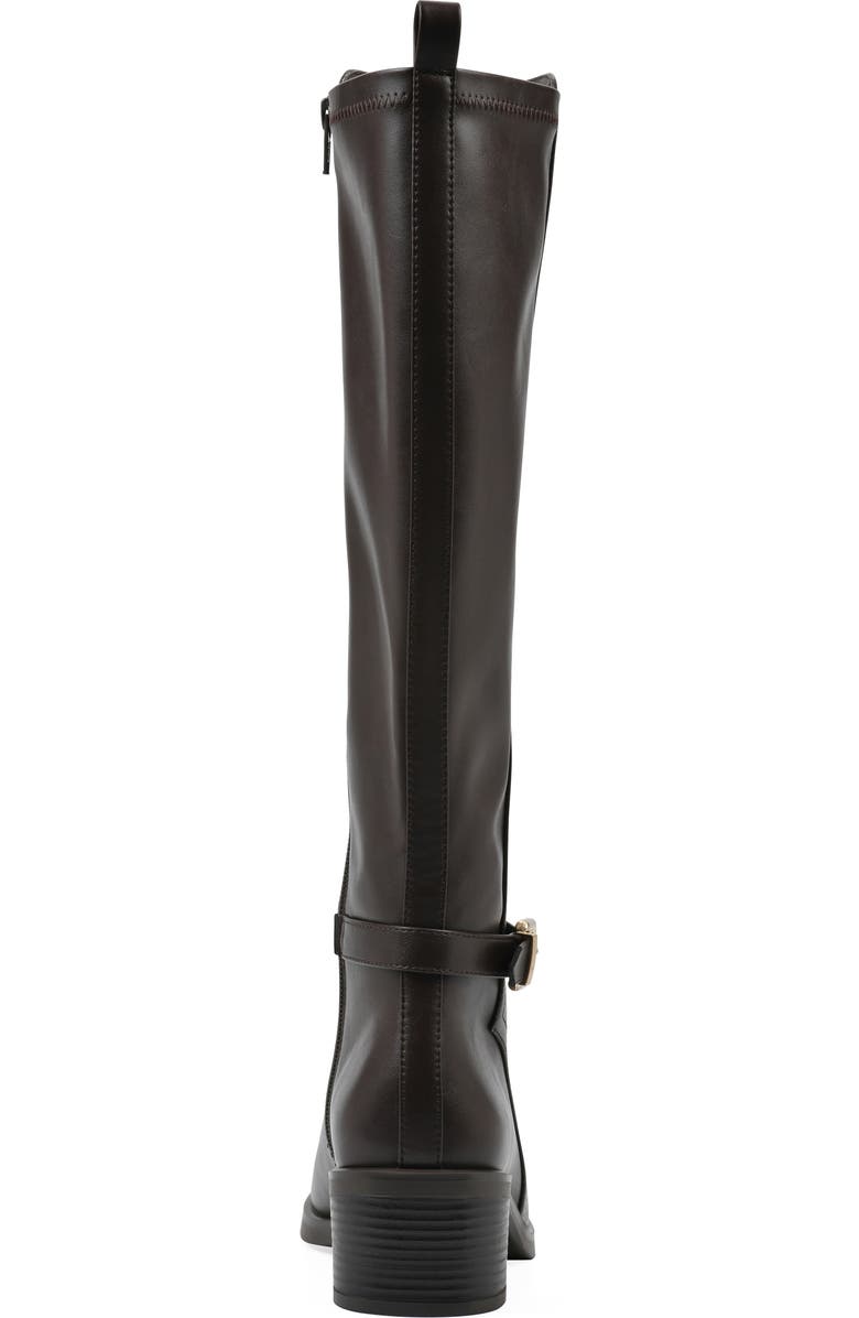 White Mountain Footwear Custard Tall Boot, Alternate, color, Dark Brown Smooth