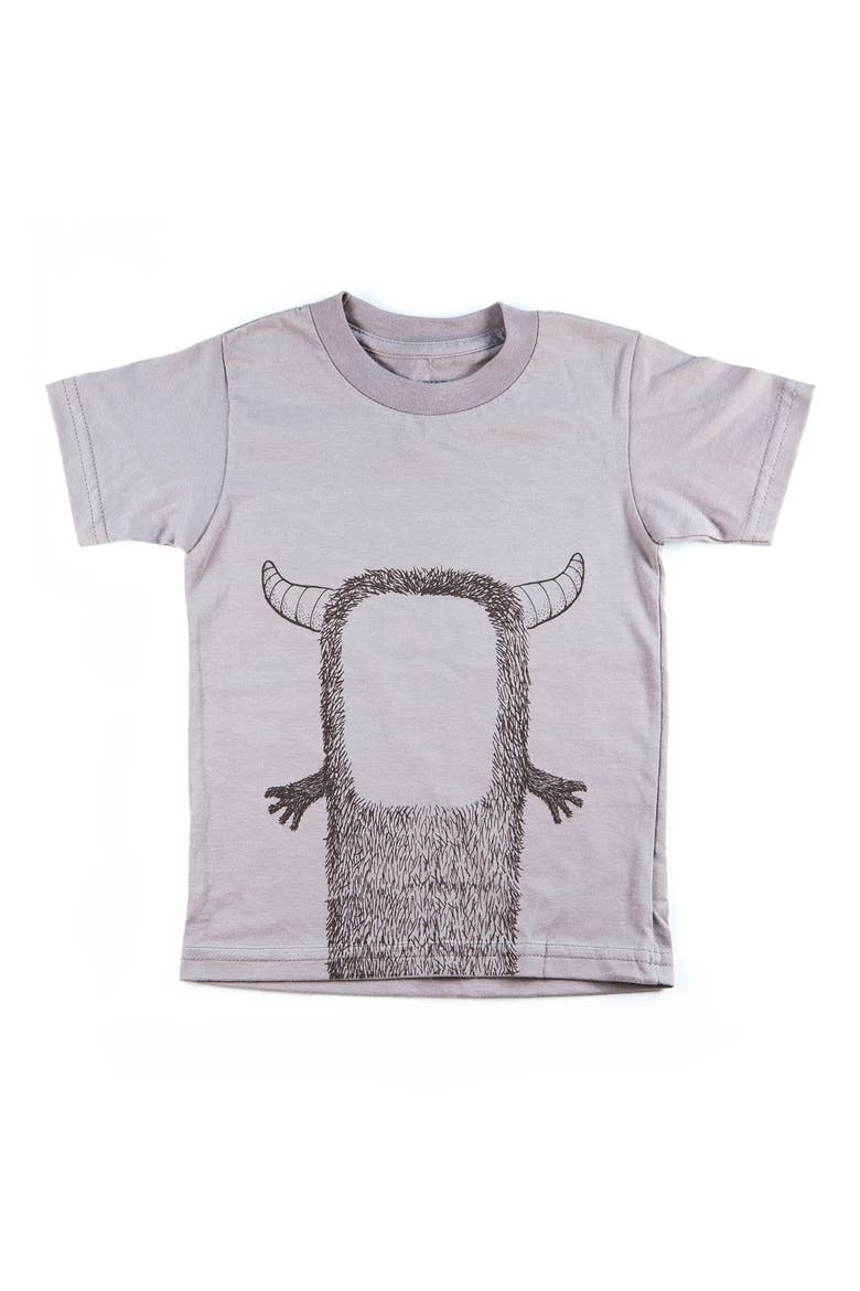 'Create Your Own Monster' Organic Cotton T-Shirt, Alternate, color, GREY