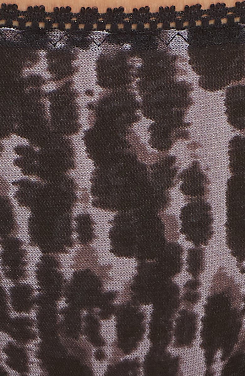 On Gossamer Triple Mesh Print Thong, Alternate, color,