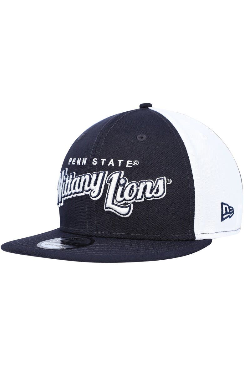 Men's New Era  Navy Penn State Nittany Lions Outright 9FIFTY Snapback Hat, Alternate, color, Navy