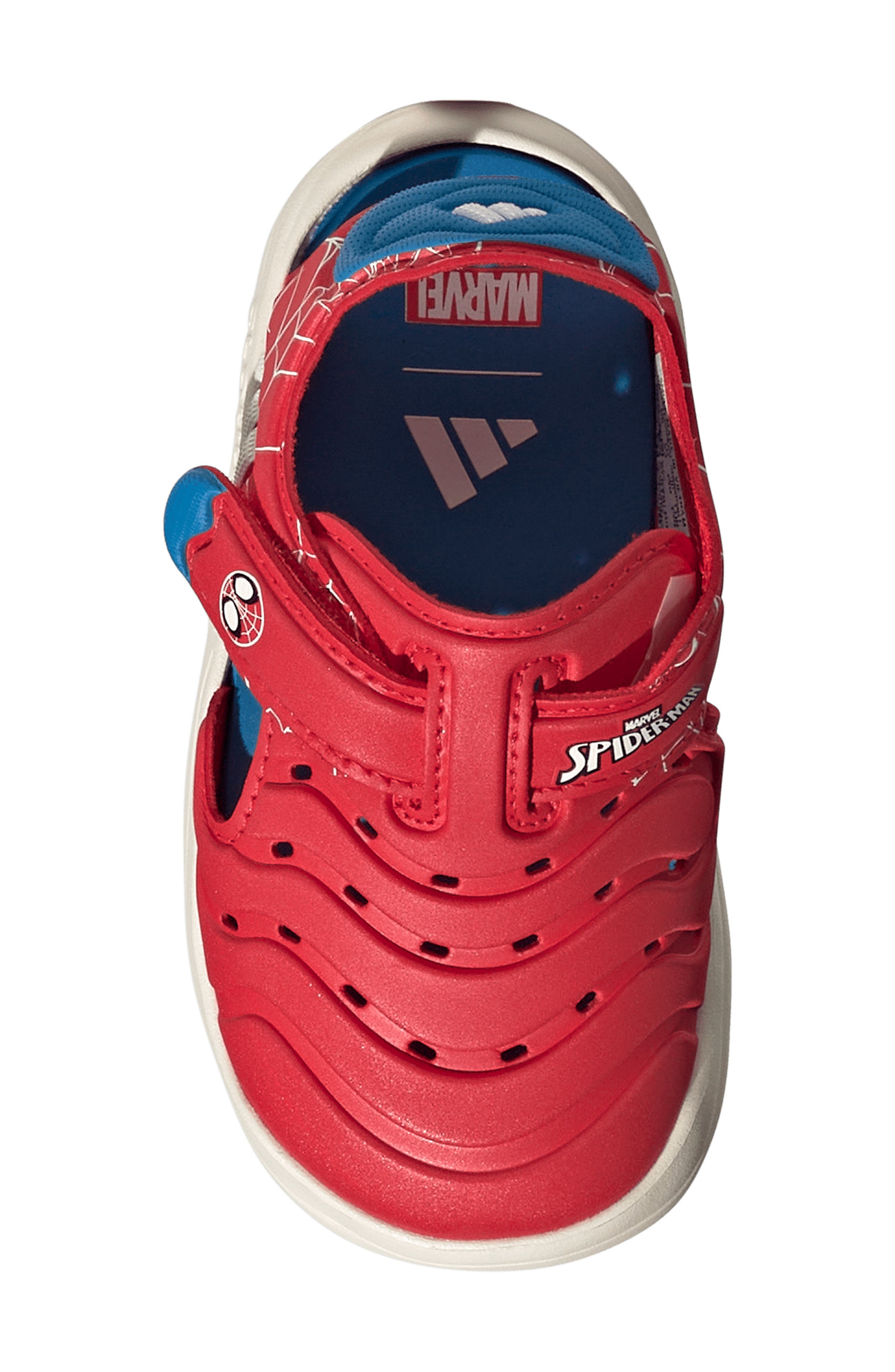adidas x Disney Kids' Water Sandal, Alternate, color, Ruby/ White/ Bright Blue