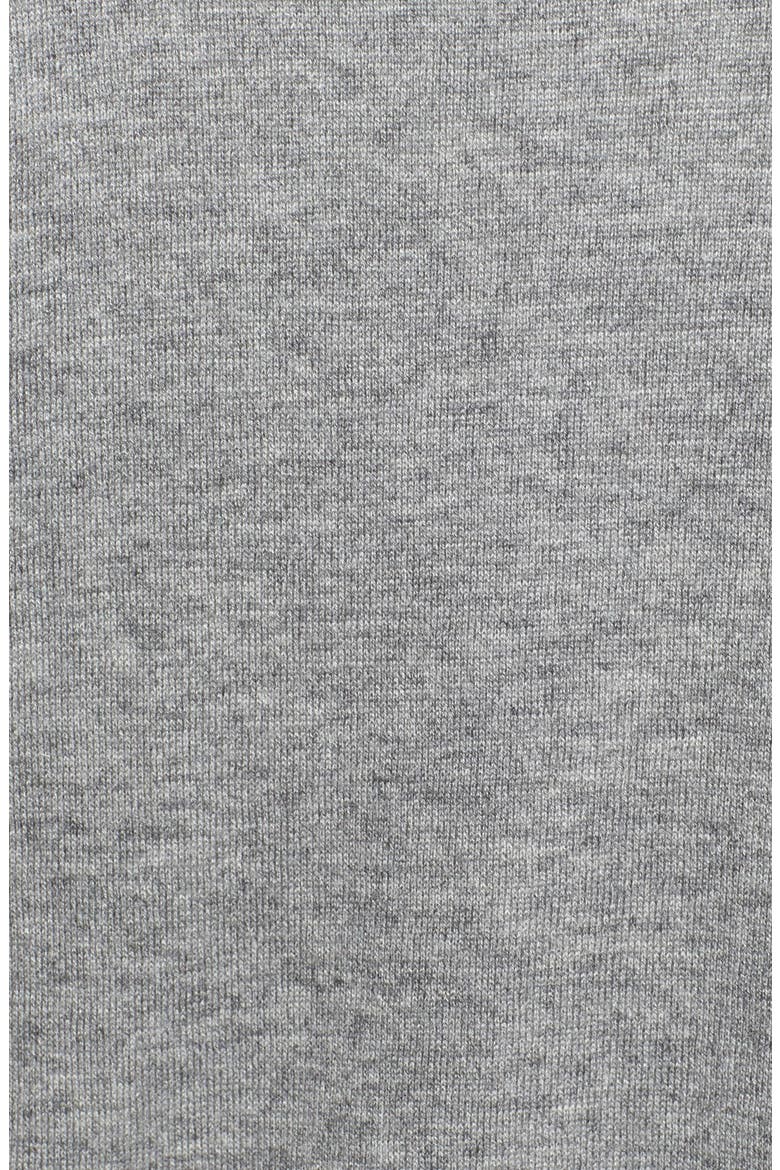 'Hilano C.' Lace Trim Sweater, Alternate, color, HEATHER GREY/ CAVIAR