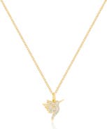 EF Collection Diamond Pavé Hummingbird Pendant Necklace