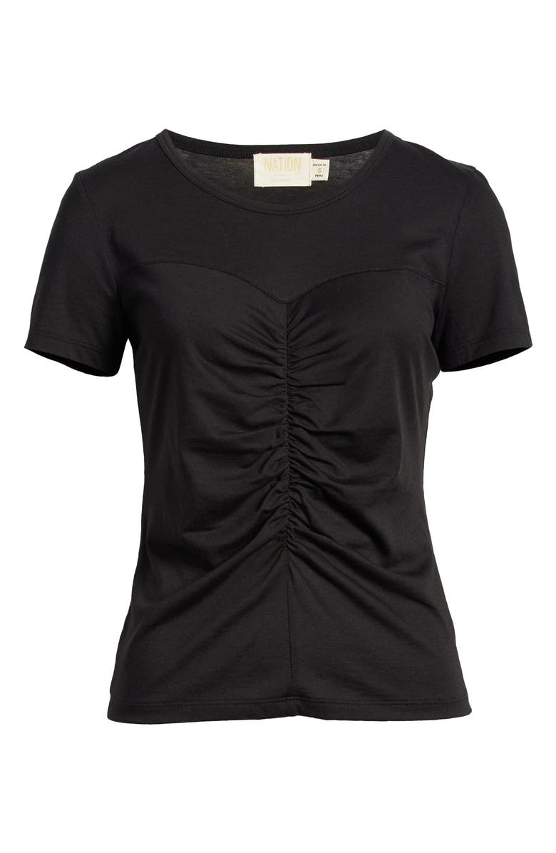 Nation LTD Alina Ruched T-Shirt, Alternate, color, 