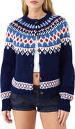 BDG Urban Outfitters Fair Isle Boxy Cardigan