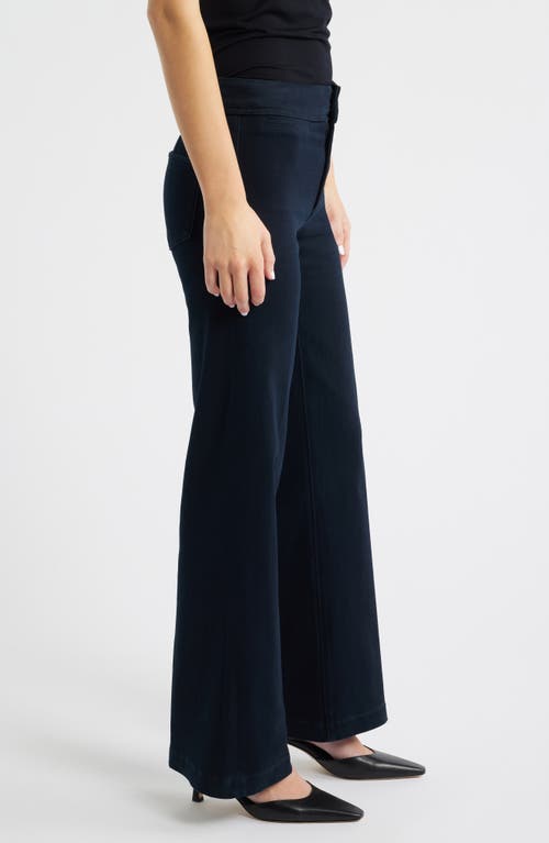 Paige Leenah Welt Pocket High Waist Wide Leg Jeans In Blue