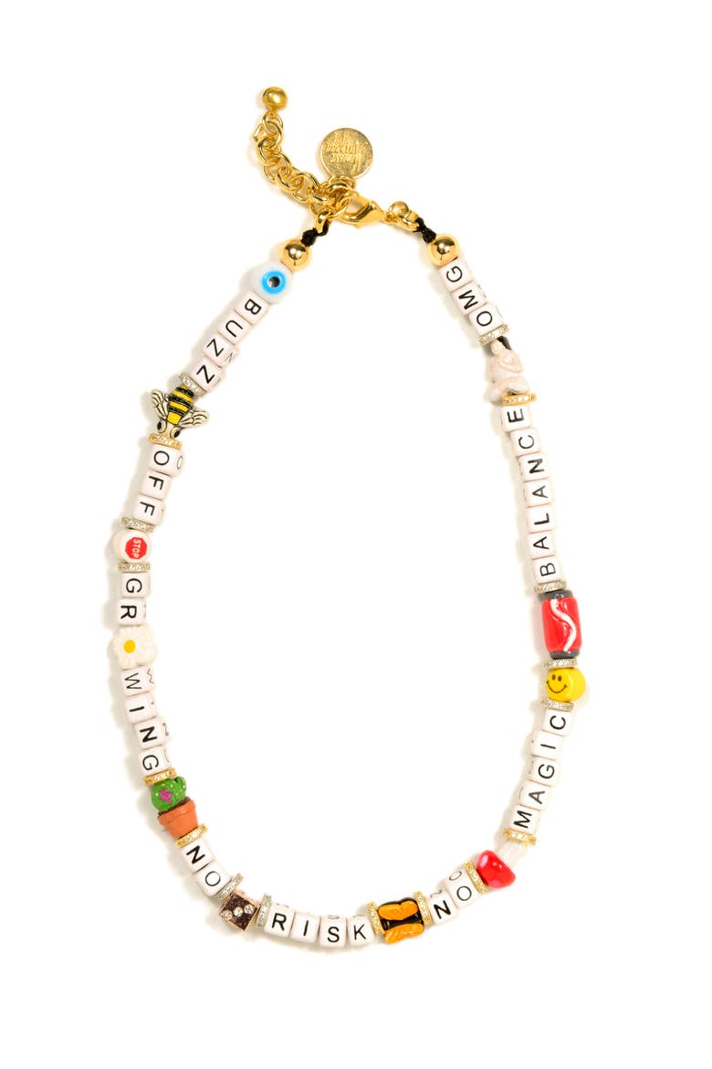 No Risk, No Magic Necklace, Main, color, White