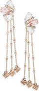 Rabanne Crystal Fan Chandelier Drop Earrings