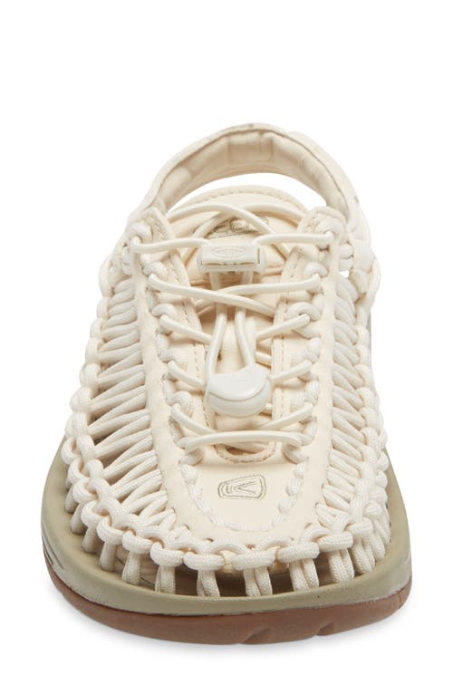 Keen Beige Sandals With Strap Detailing In White