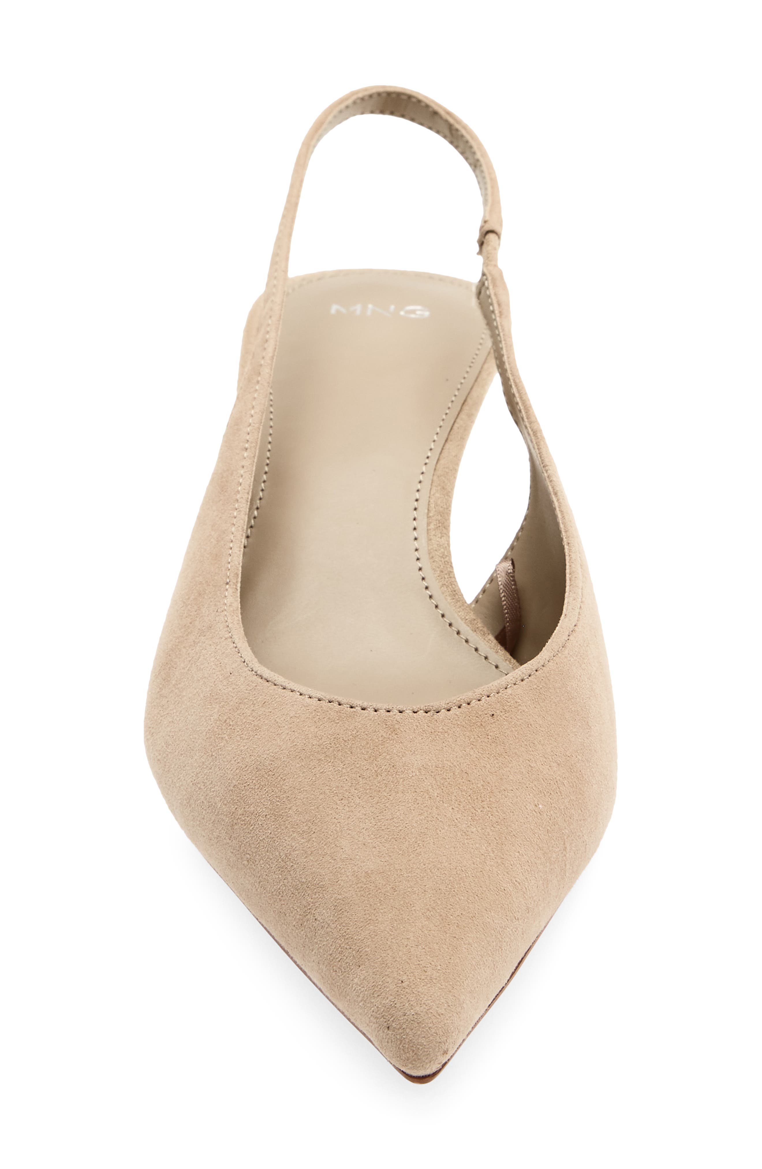 Cande Pointed Toe Slingback Pump, Alternate, color, SAND