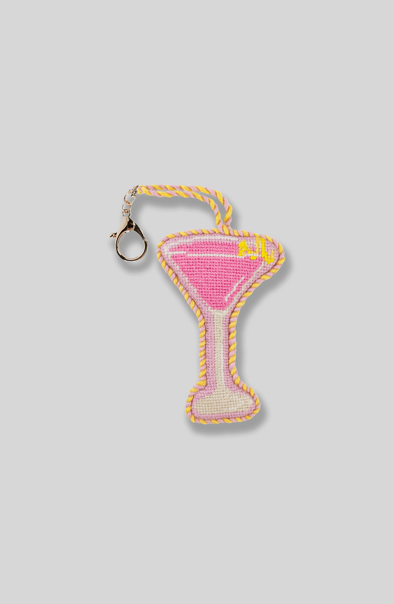 Furbish Cosmopolitan - Bag Charm, Main, color, Bright Pink