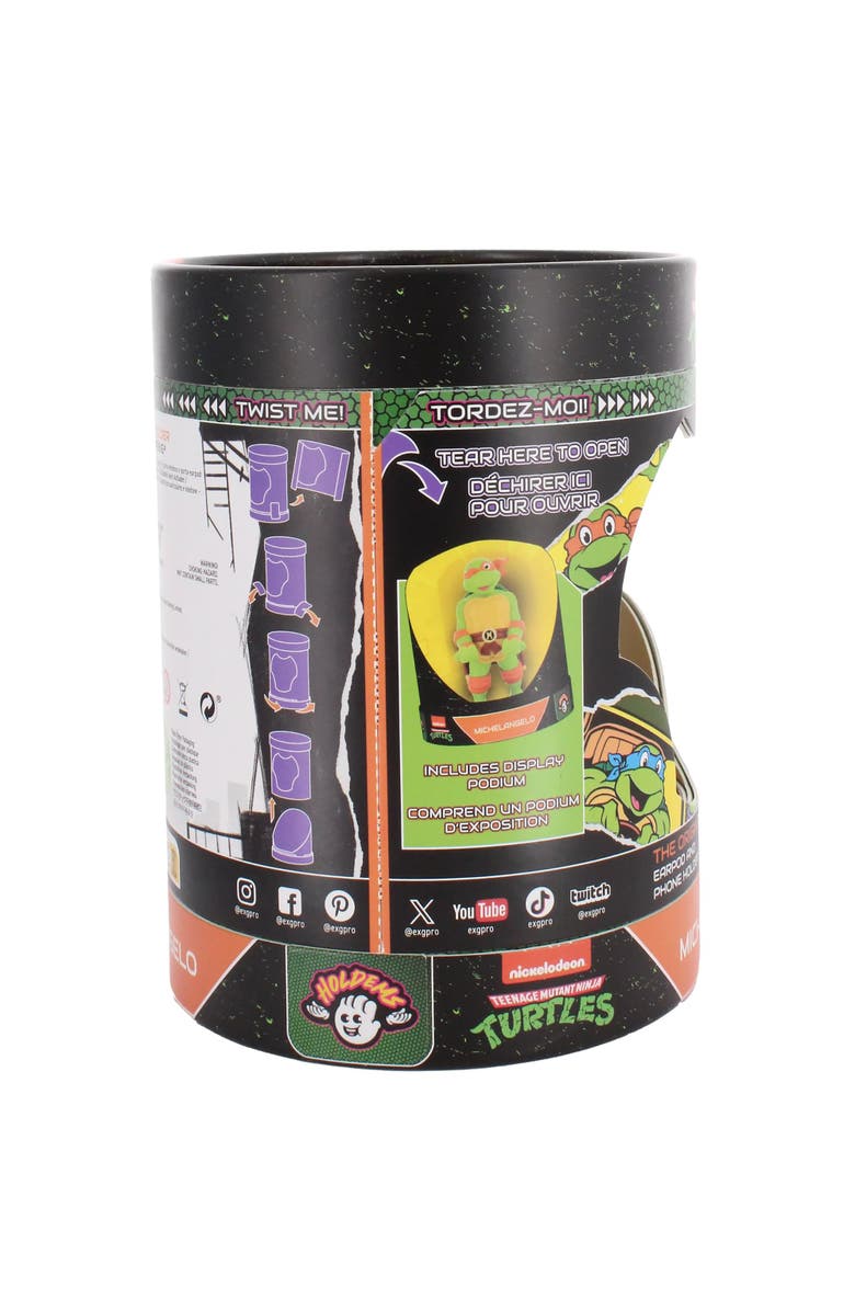 Exquisite Gaming Holdems Tmnt Michaelangelo Earbud & Phone Holder, Alternate, color, Multicolored