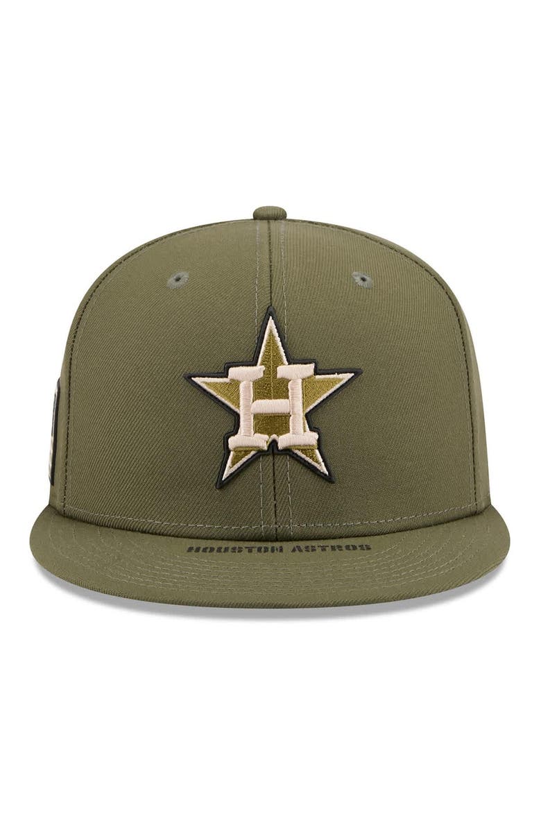 New Era Men's New Era  Olive Houston Astros 2026 Armed Forces Day 59FIFTY Fitted Hat, Alternate, color, Olive