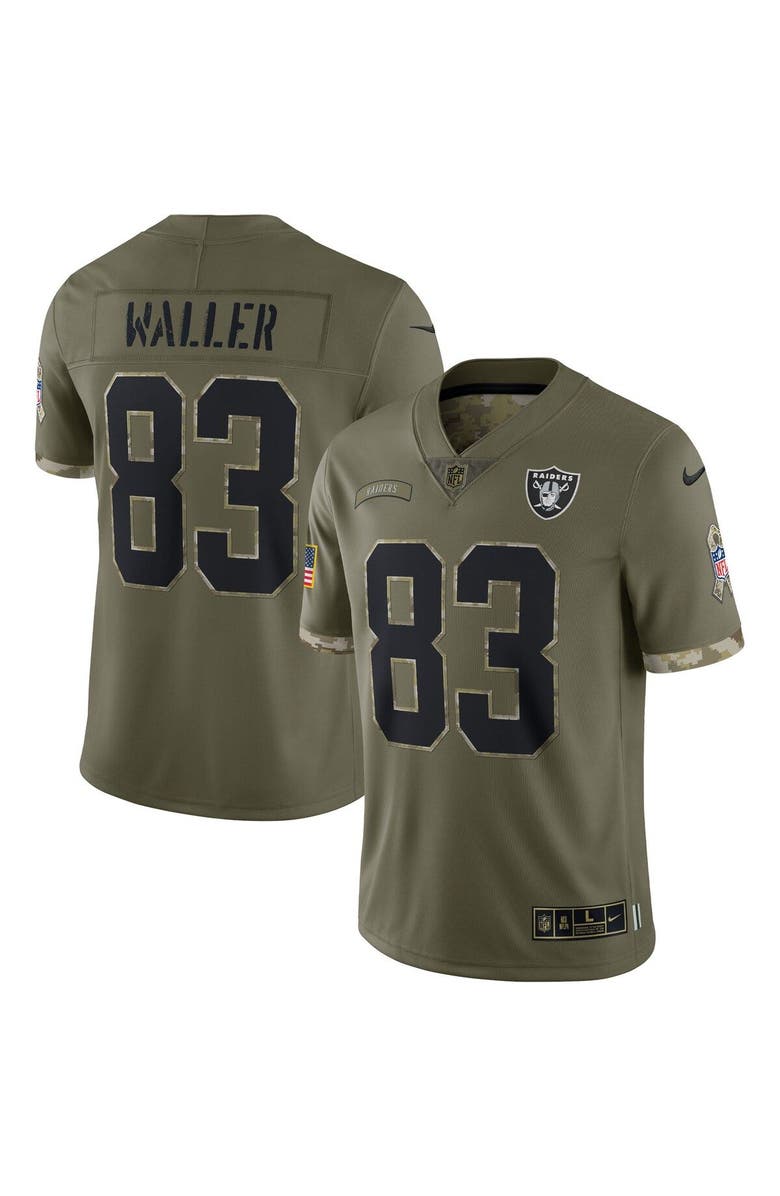 Nike Men's Nike Darren Waller Olive Las Vegas Raiders 2022 Salute To Service Limited Jersey, Main, color, 