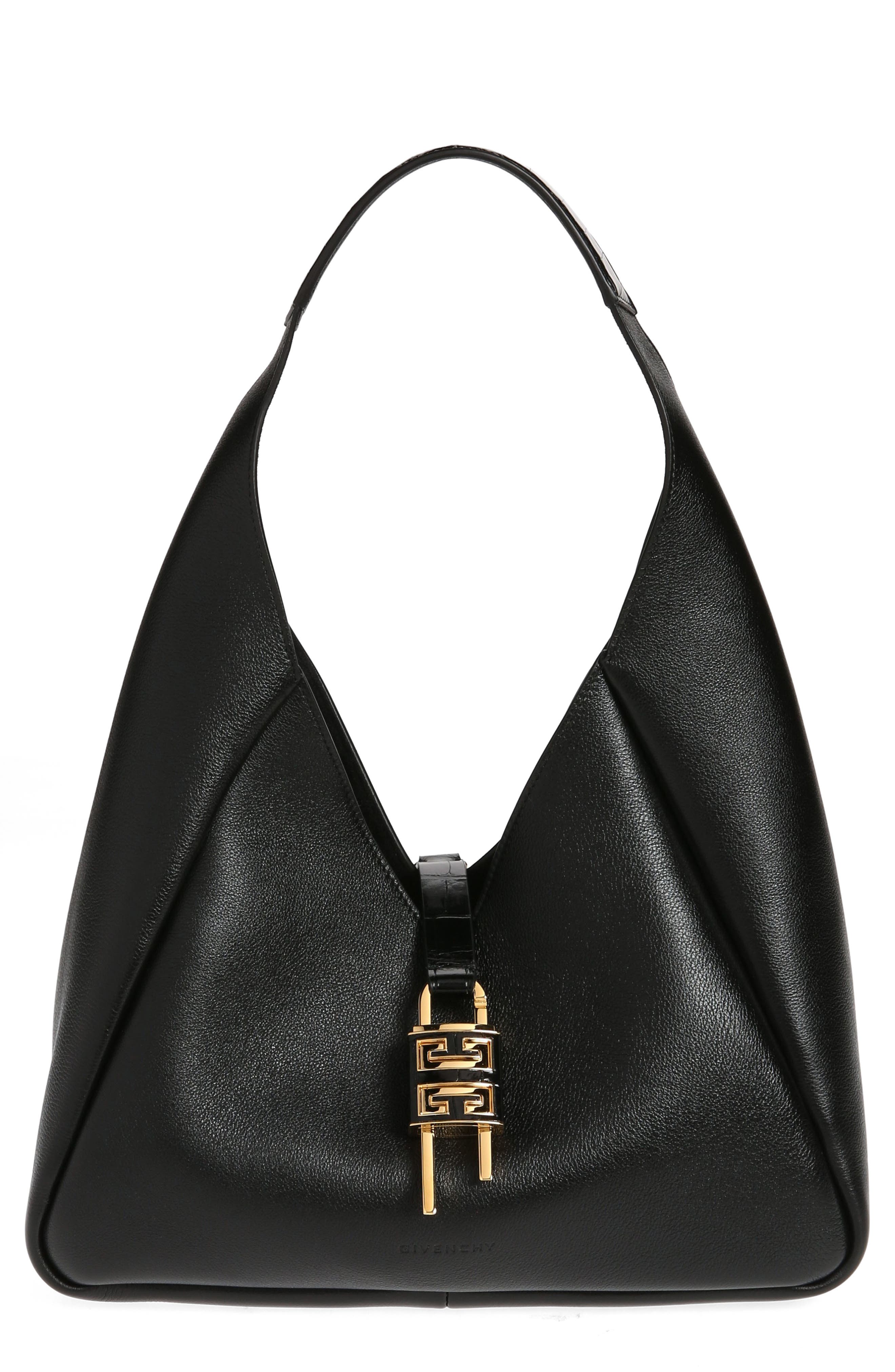 Givenchy Medium G-Lock Leather Hobo Bag, Main, color, 