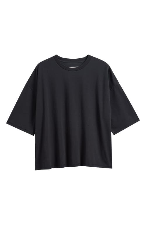 Imperfects Organic Cotton Night Shirt In Obsidian