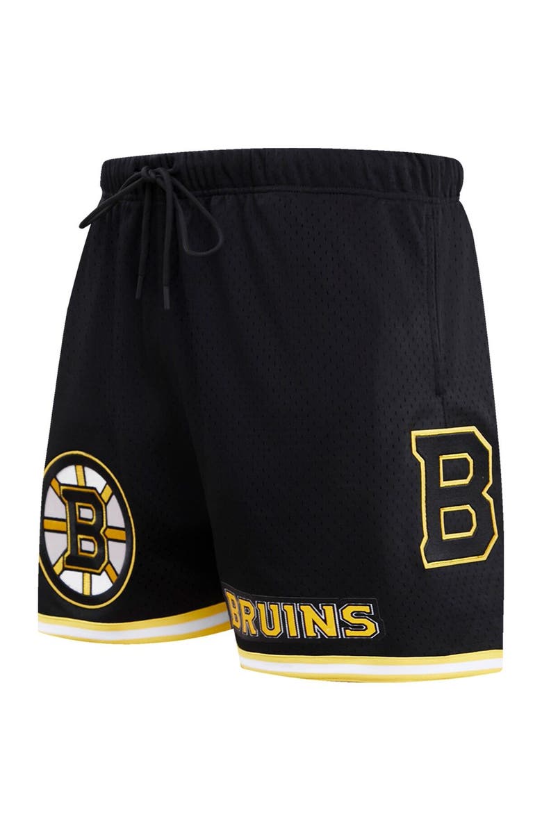 PRO STANDARD Men's Pro Standard Black Boston Bruins Classic Mesh Shorts, Alternate, color, Black