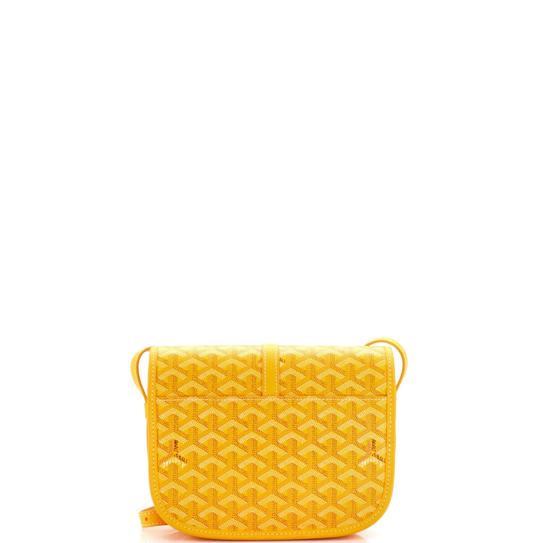 Pre-Owned Goyard Belvedere II Messenger Bag Coated Canvas PM, Alternate, color, Yellow