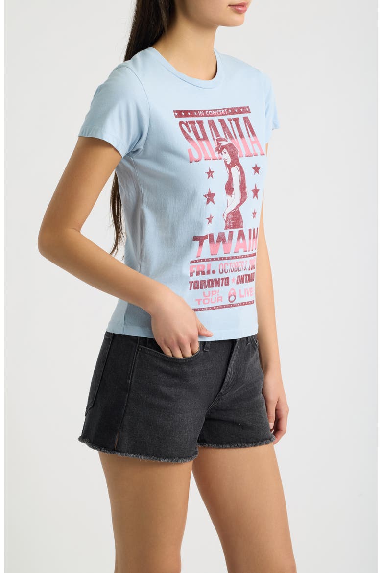 Shania Twain Poster Graphic Tee, Alternate, color, POWDER BLUE