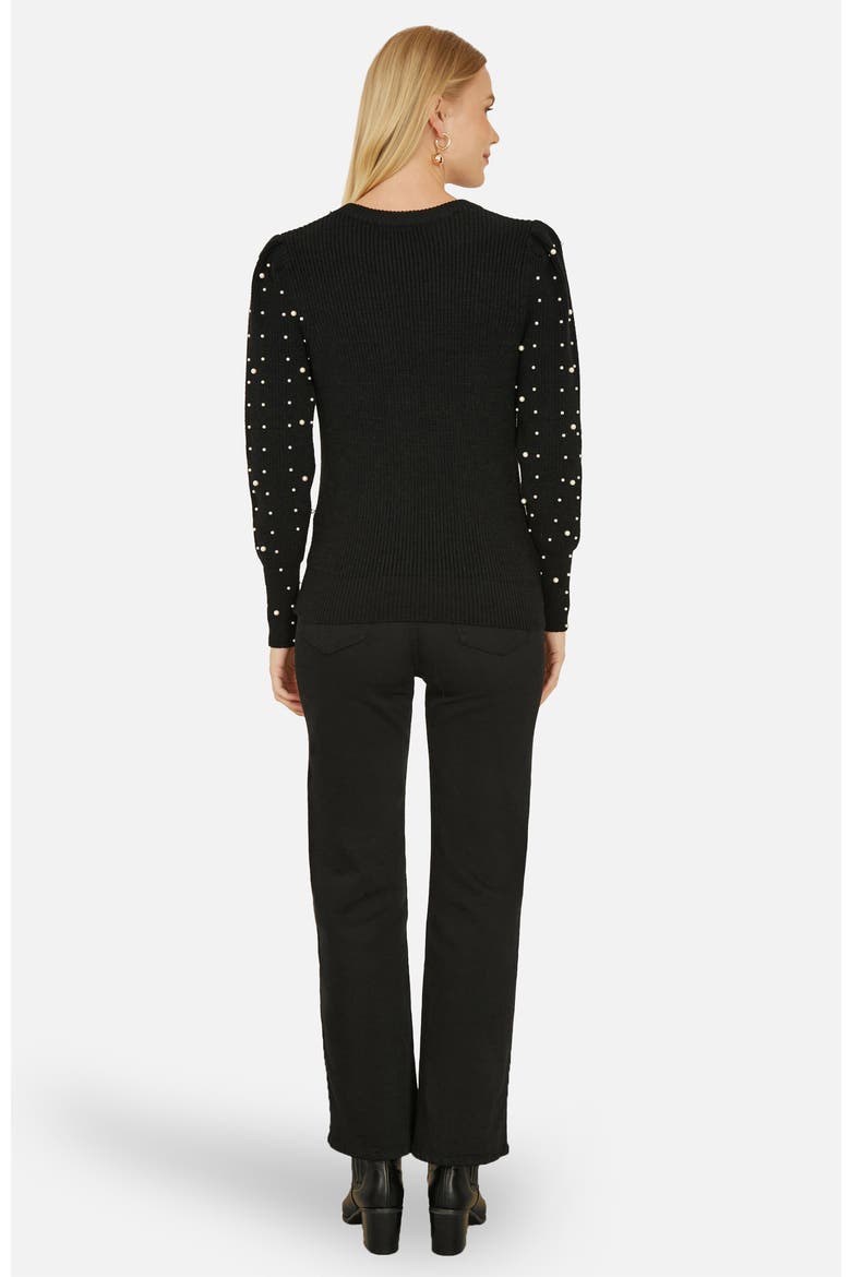 All Over Bead Knitted Jumper, Alternate, color, Black