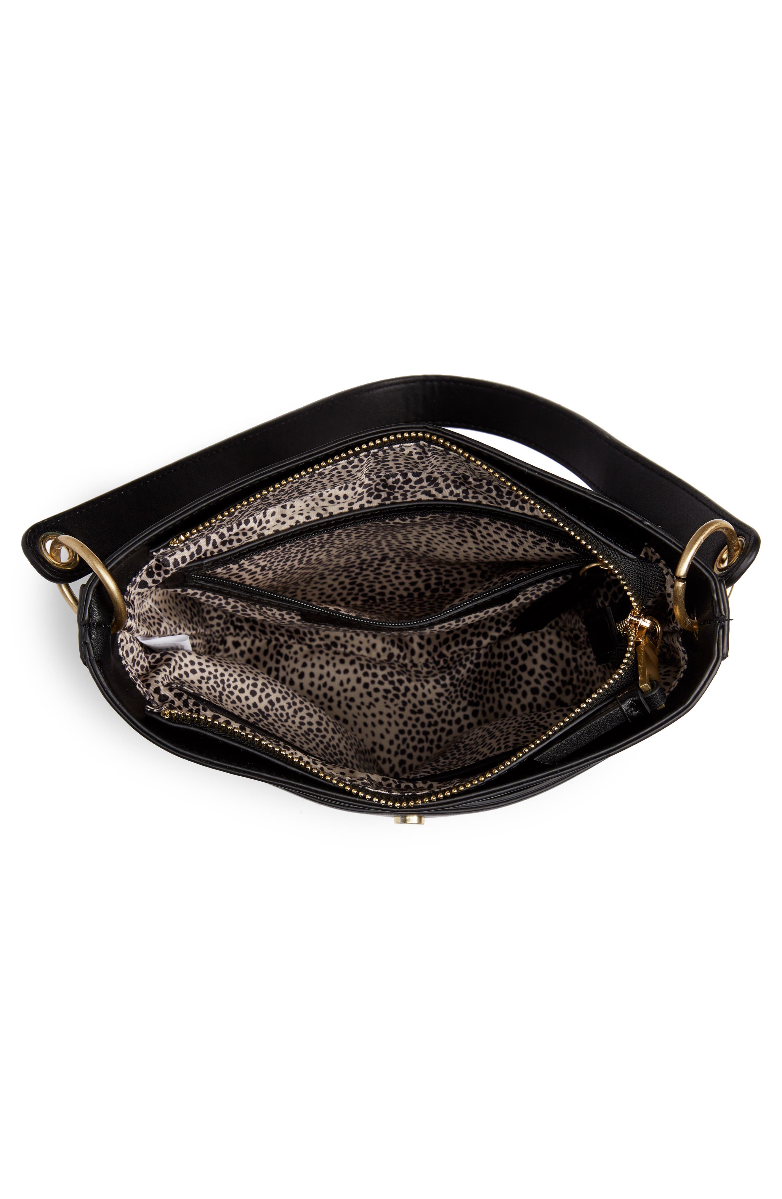 Sole Society Faux Leather Bucket Bag, Alternate, color, 