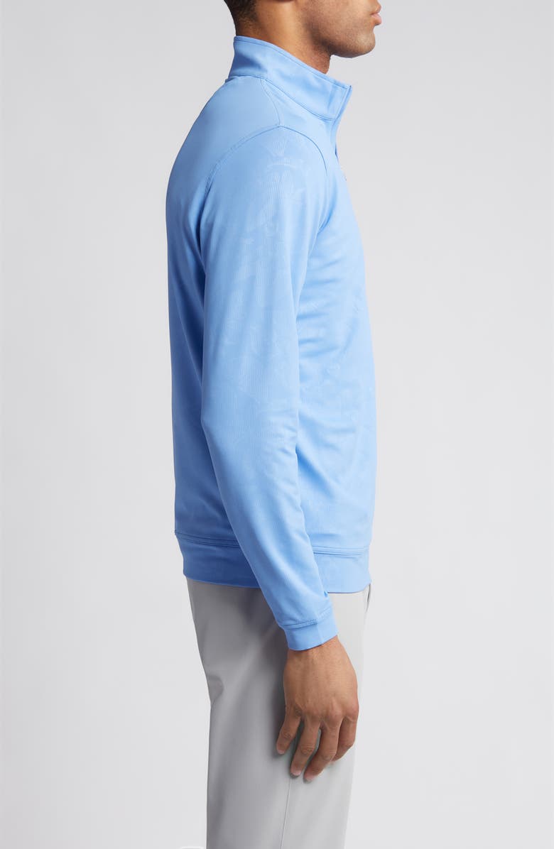 Peter Millar Perth Shadow Floral Performance Quarter Zip Pullover, Alternate, color, 