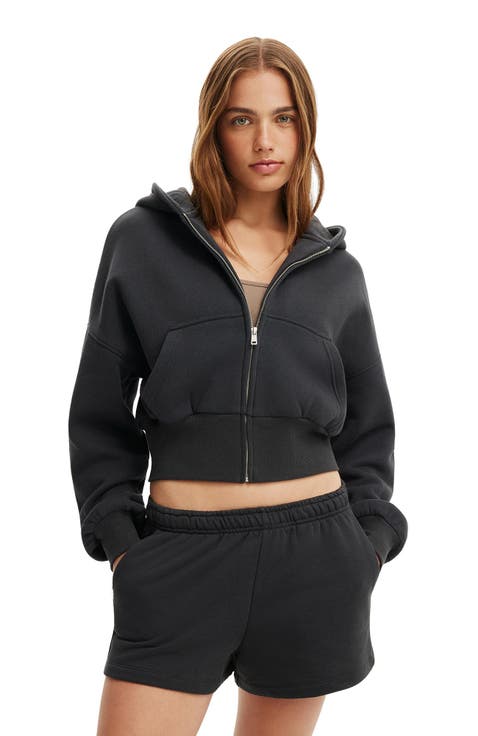 Women's Oversized Zip Through Hoodie