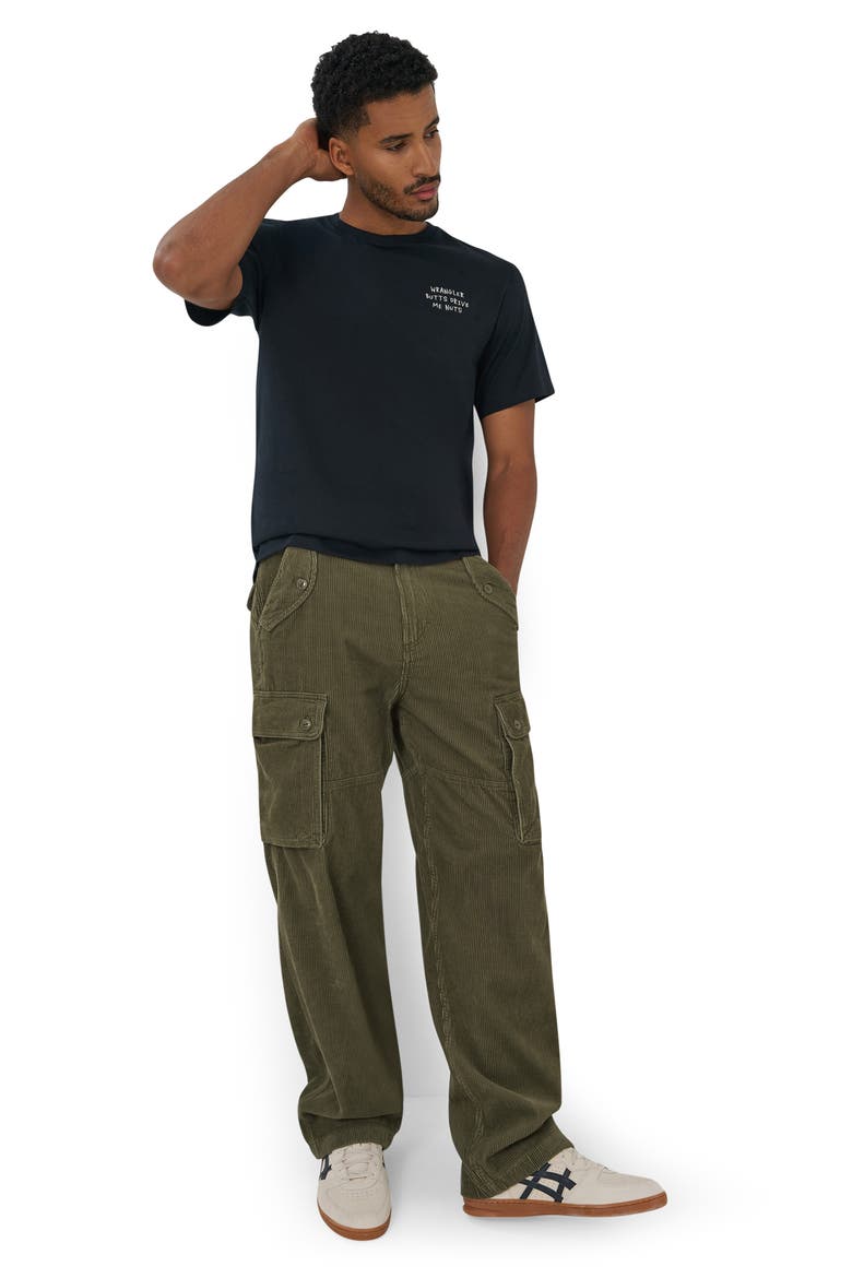 Casey Jones Cotton Corduroy Cargo Pants, Alternate, color, IVY GREEN