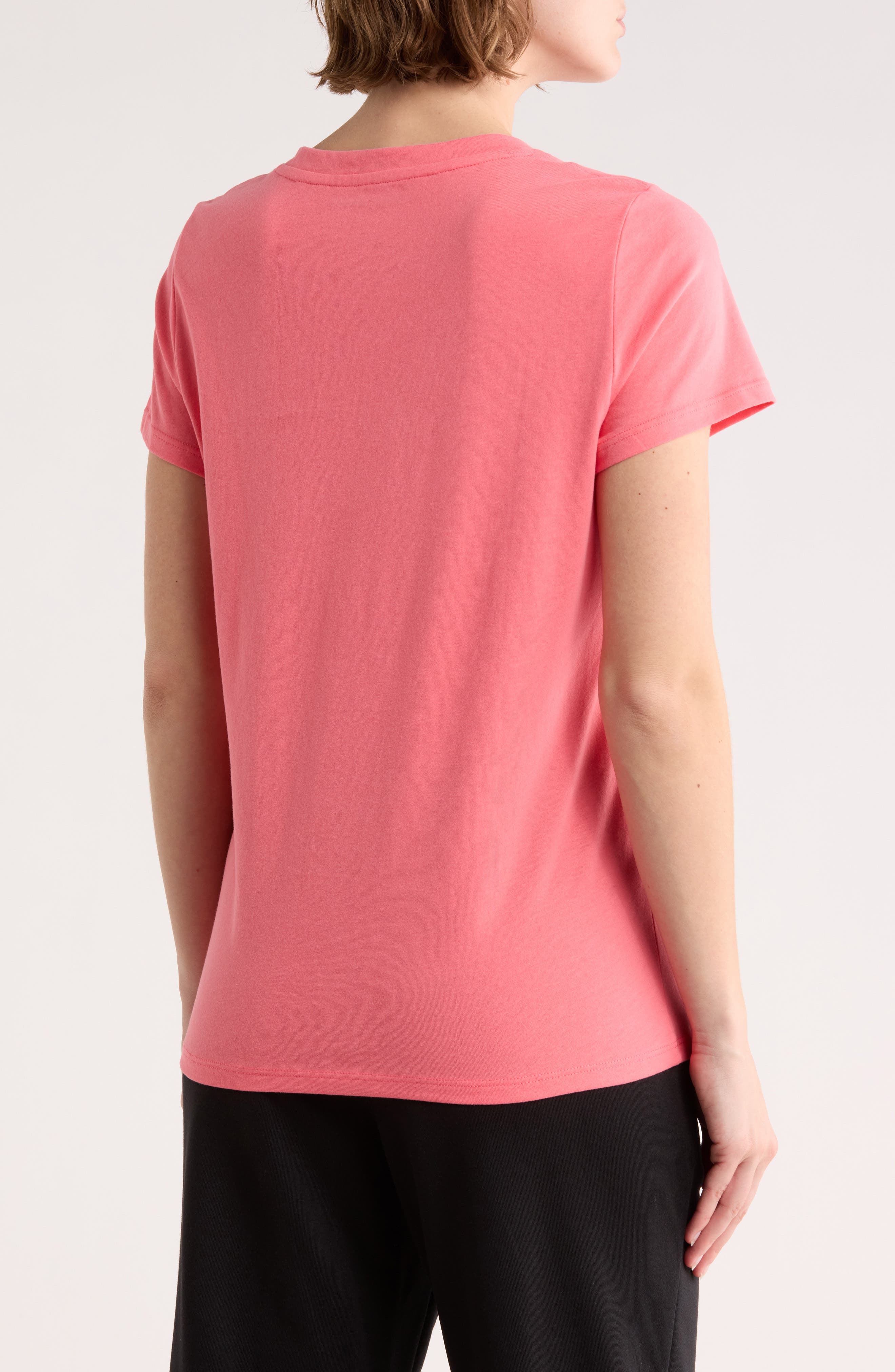 Solid V-Neck T-Shirt - image 4