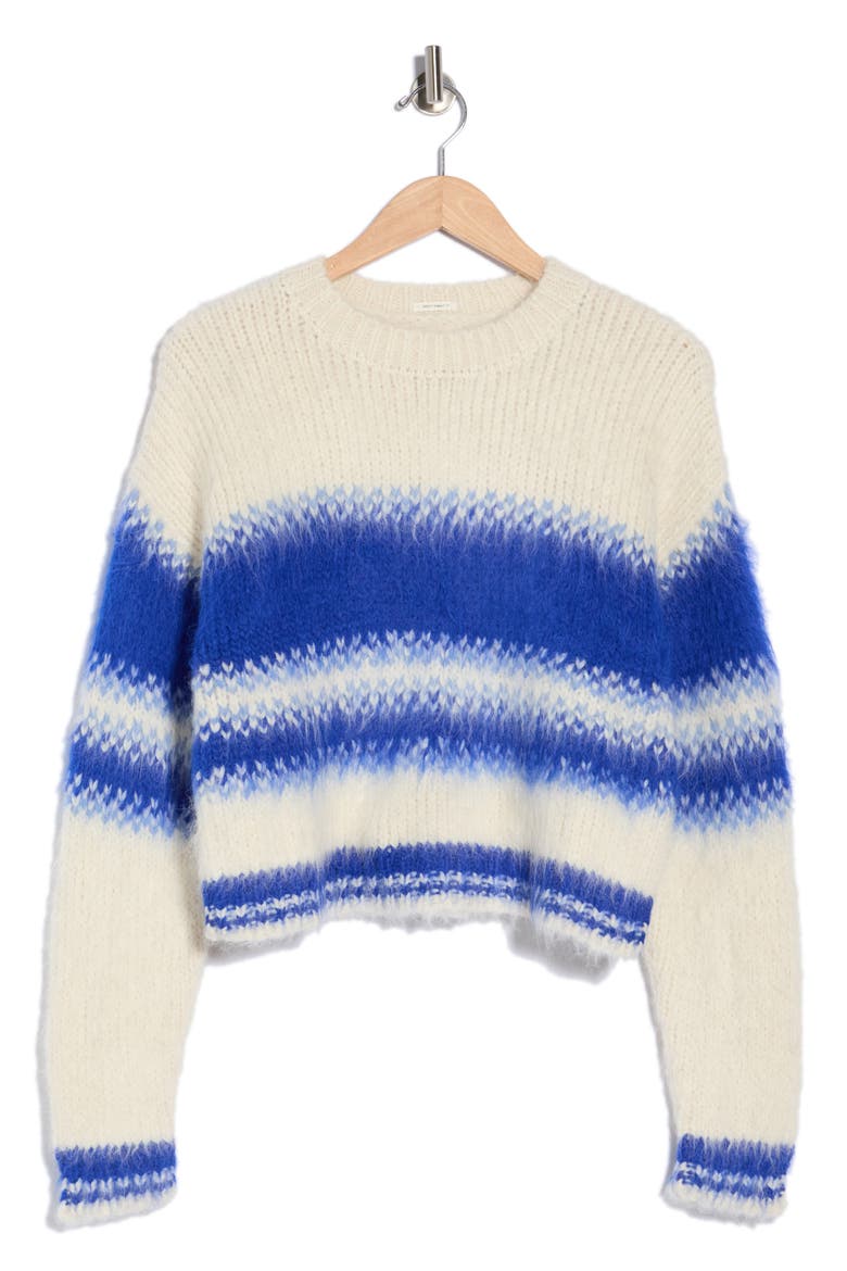 The Crop Jumper Crewneck Sweater, Alternate, color, BLURRED LINES
