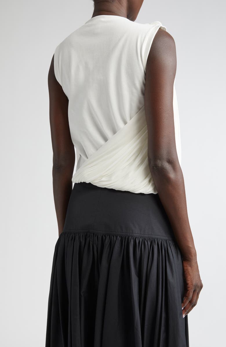 Giambattista Valli Asymmetric Drape Top, Alternate, color, Ivory