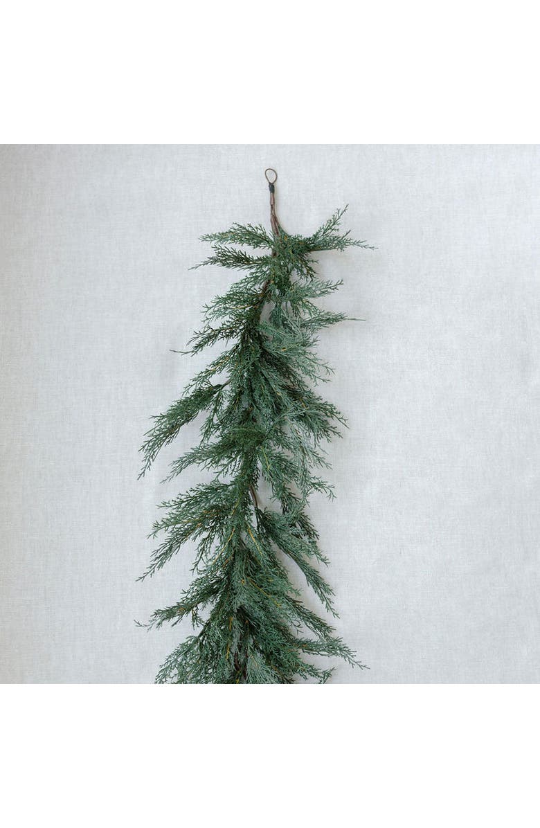 CG Hunter 9' Faux Cedar Garland Evergreen, Main, color, Green