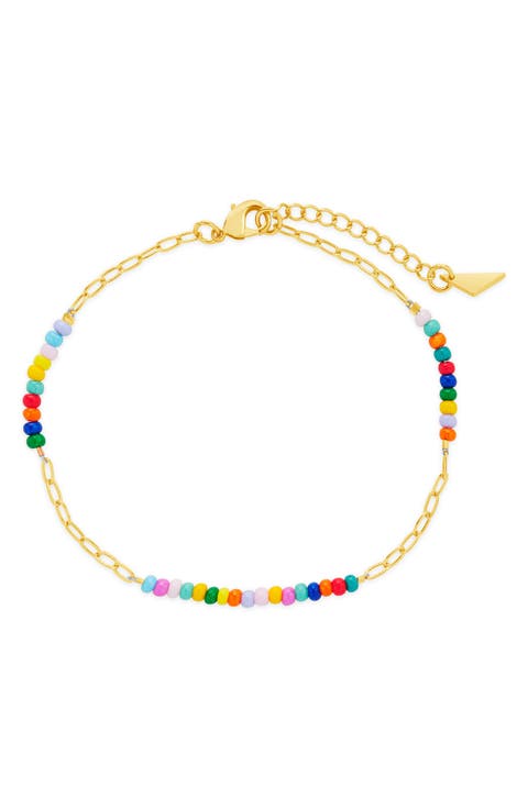 Iridiana Rainbow Beaded Bracelet