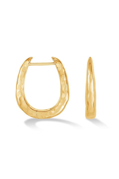 Large Horseshoe Nomad Huggie Hoops