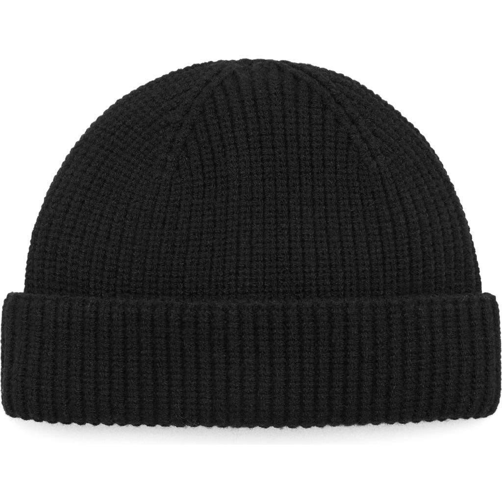 Mango Rib Cuff Beanie In Black