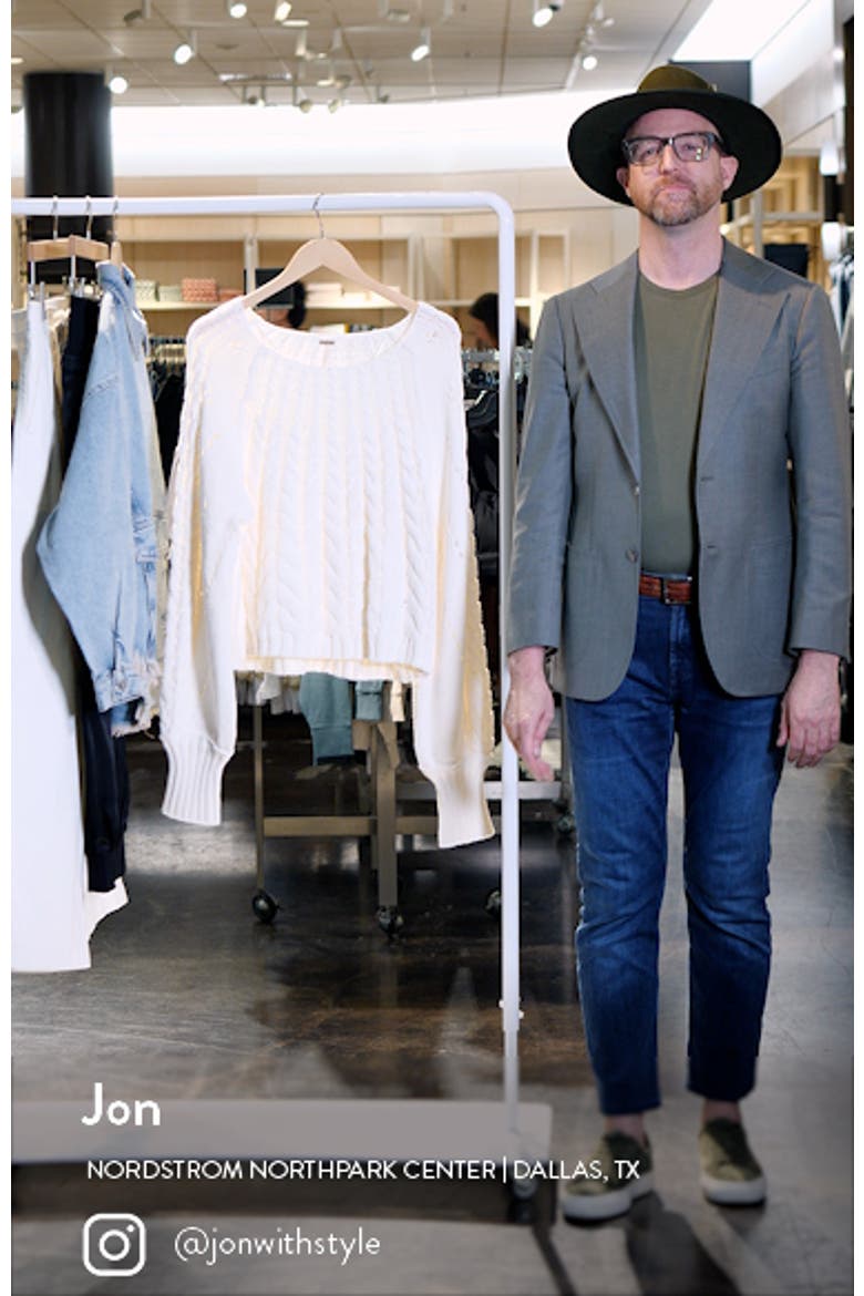 Sandre Cable Stitch Pullover Sweater video