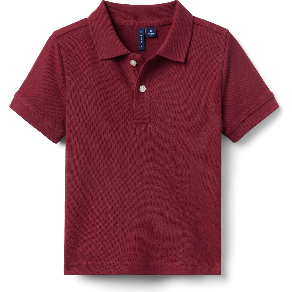 Janie And Jack The Classic Pique Polo In Red
