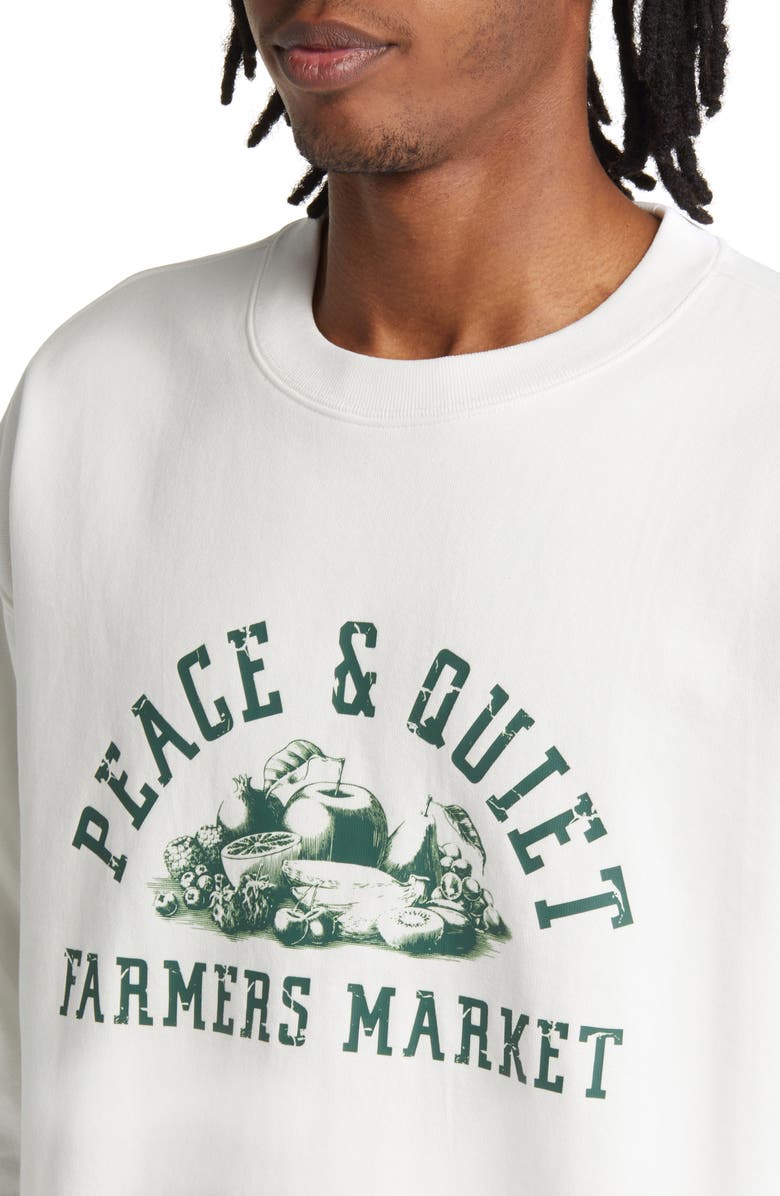 Museum of Peace & Quiet Farmers Market Crewneck Sweatshirt, Alternate, color, 