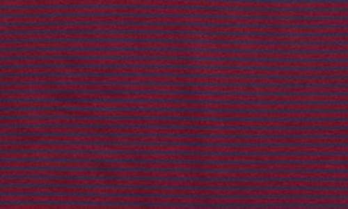 Vineyard Vines Stripe Sankaty Short Sleeve Performance Polo In Burgundy