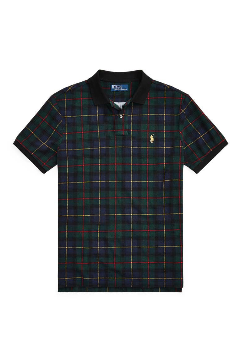 Plaid Cotton Piqué Polo, Alternate, color, THE POLO TARTAN