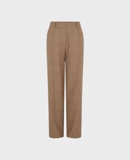 Really Wild Clothing Rosemont Cotton Wool Blend Straight Leg Trousers